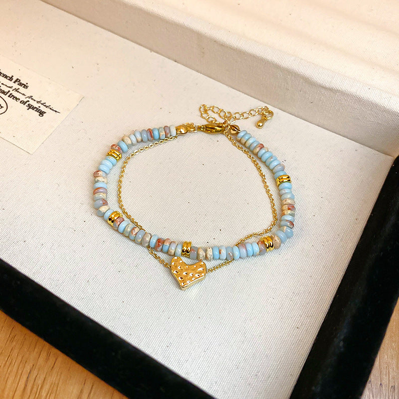 Women's Beaded Ethnic Style Light Luxury High Sense Bracelet