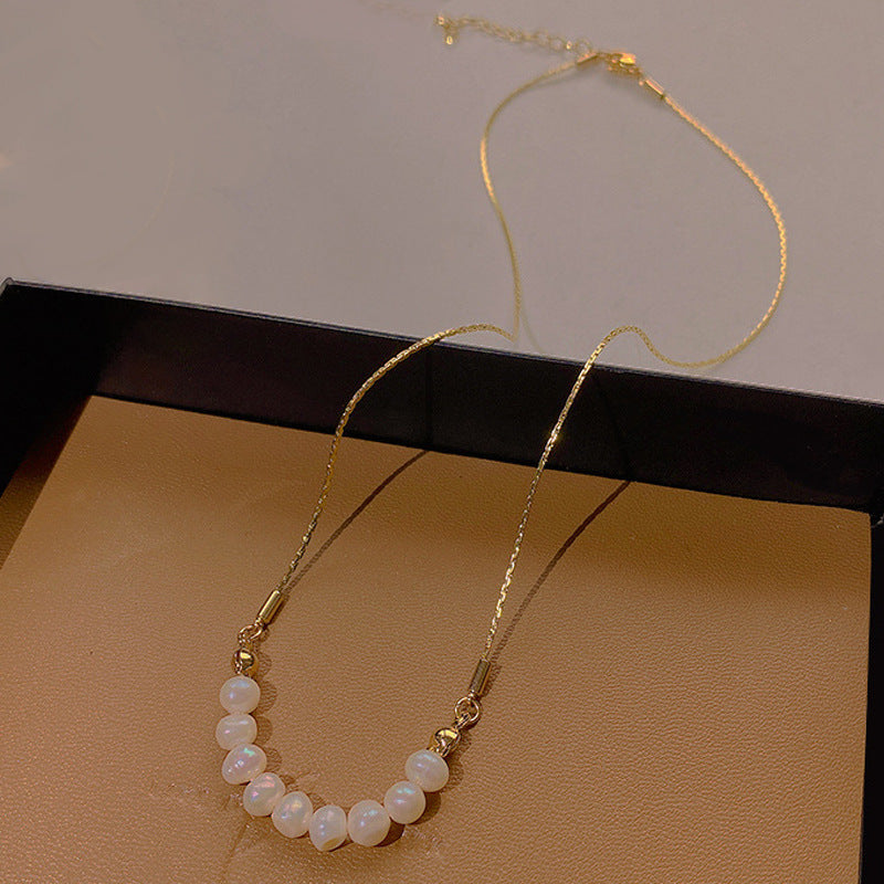 Women's Stitching Heart Clavicle Chain Light Luxury Necklaces