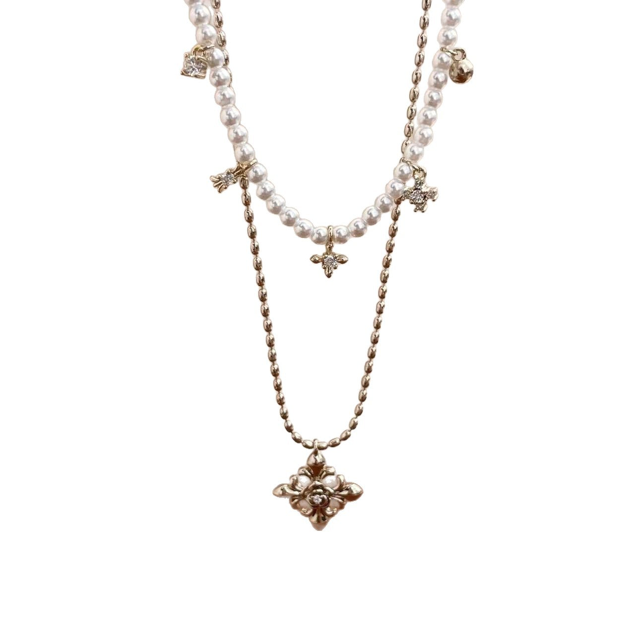 Women's Cross Hot Twin High-grade Light Luxury Necklace
