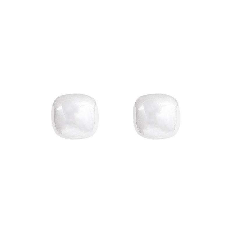 Women's Square Pearl Sier Light Luxury Minority Rings