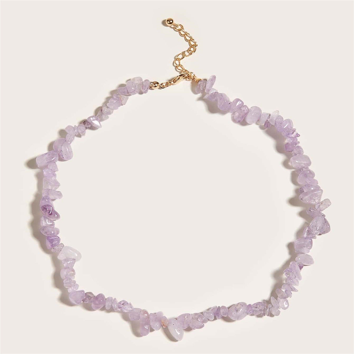 Gravel Handmade Beaded Irregular Stone Agate Ladies Clavicle Collar