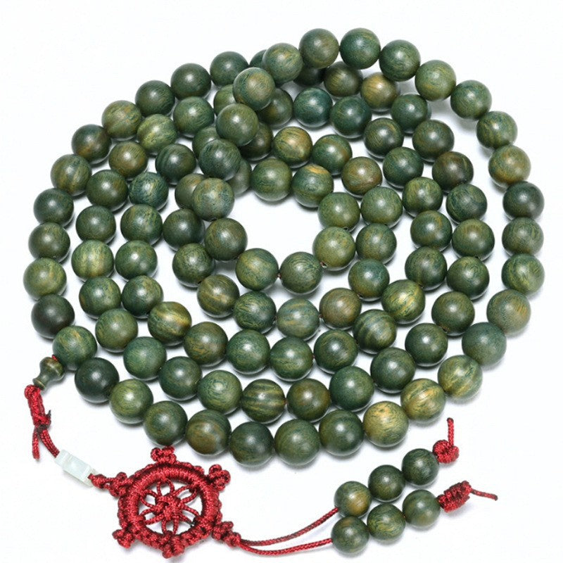 Women's & Men's Sandalwood Buddha Beads Rift Grain Small Bracelets