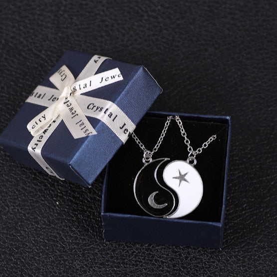 Simple Brothers Girlfriends Pair Of Stationery Necklaces