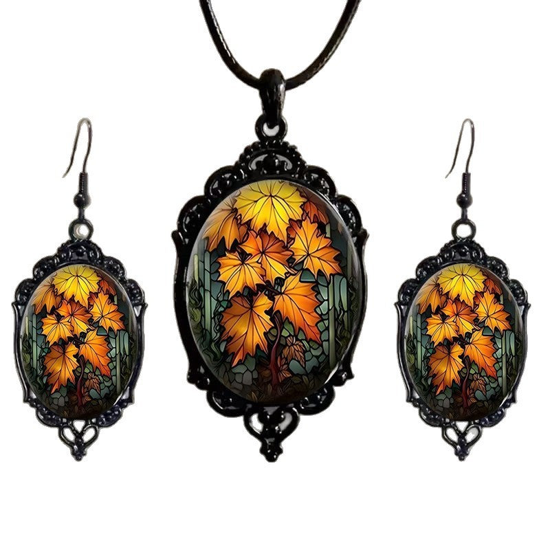 Fashion Elegant Glass Suite Romantic Gift Jewelry Set