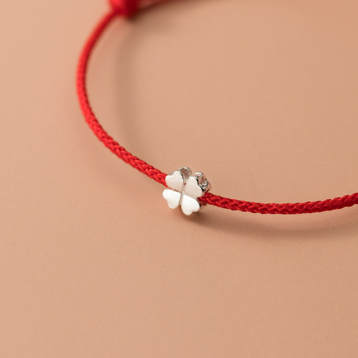 Four-leaf Flower Red Rope Summer Fresh Bracelets