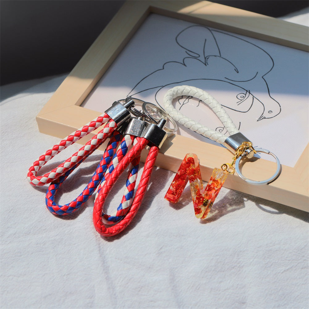 Color Creative Weaving Leather Rope Car Jewelry Accessories