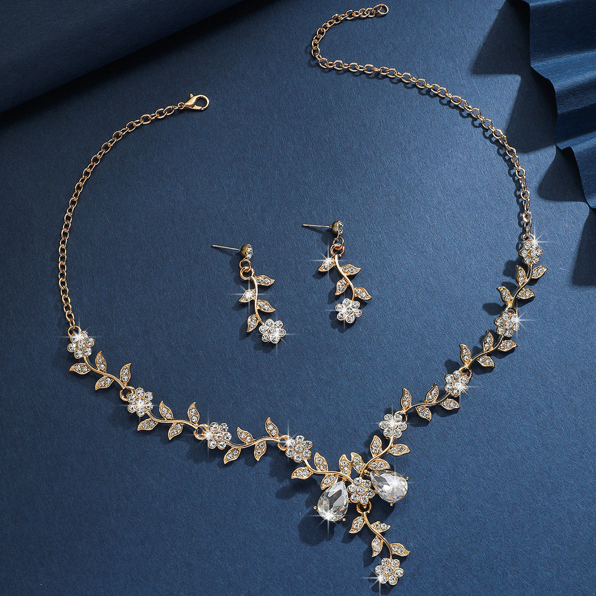 French Style Fresh Sweet Flower Affordable Luxury Fashion Exquisite Dress Jewelry Set