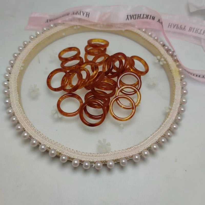 Female Single Material Sticky Accessory International Trade City Ring