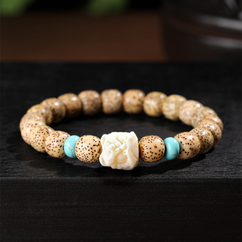 January Gold Seed Crafts Buddha Prayer Beads Bracelets