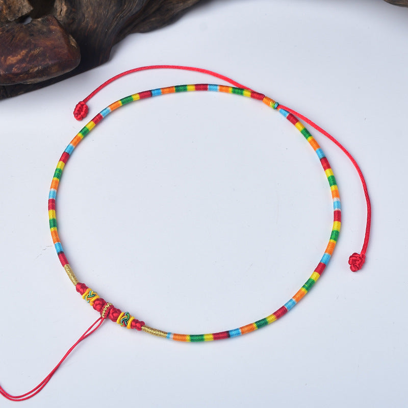 Children's Braid Rope First Birthday Gift Longevity Lanyard Handmade Collar