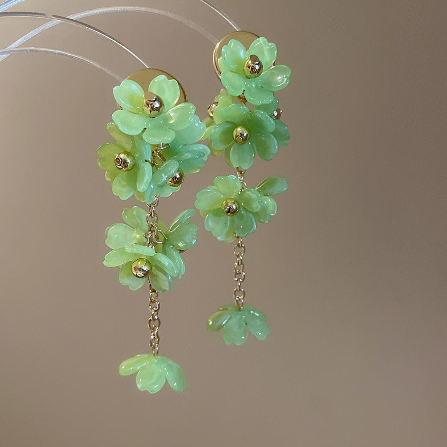 Shadow Flower Beaded Female Summer Dopamine Sweet Jewelry Set