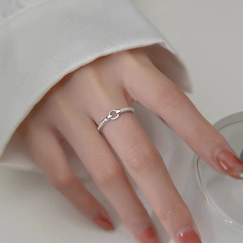 Women's Index Finger Affordable Luxury Fashion Little Niche Design Couple Open Ring