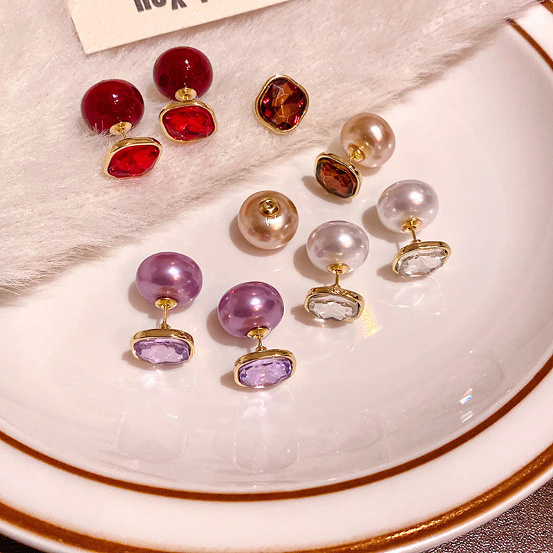 Women's For Light Luxury Minority Advanced Feeling Crystal Earrings