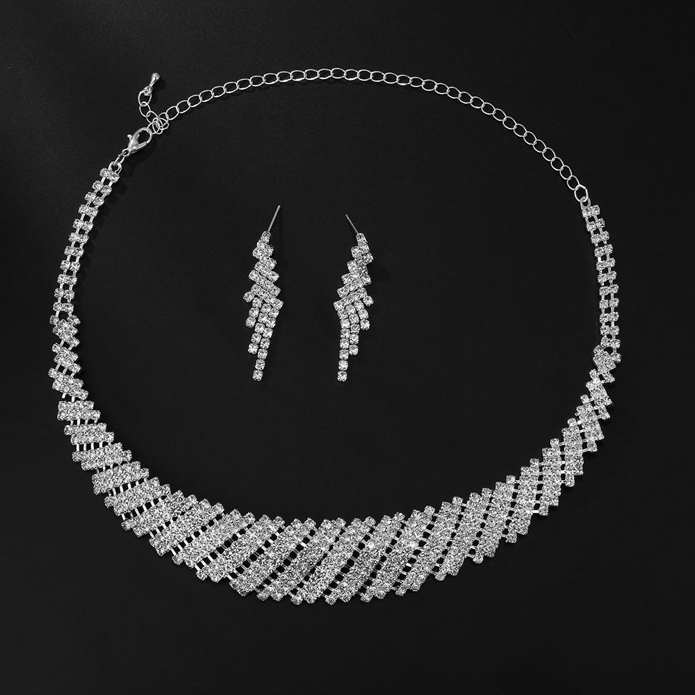 Classic Stylish Bridal Three-piece Fashion Tassel Necklaces