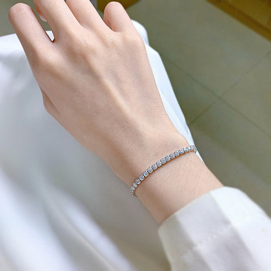 Women's Light Luxury Single Row Full Diamond For Bracelets