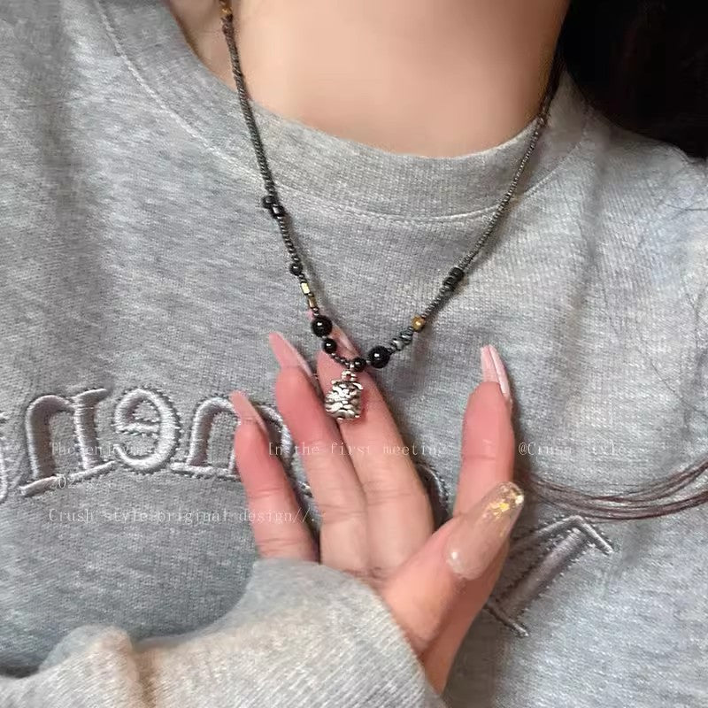 Style Niche High Sense Temperament Wild Zircon Short Necklaces