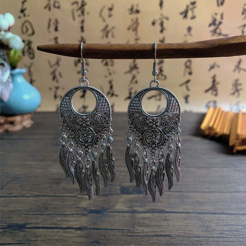 Yunnan Minority Female Retro Temperament Nostalgic Earrings