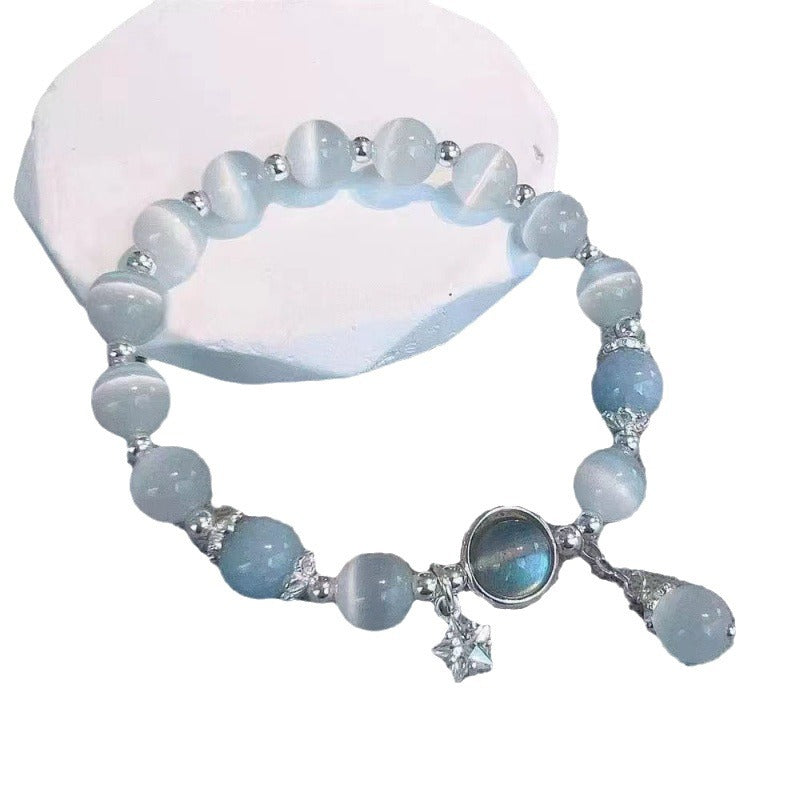 Imitation Opal Butterfly Female Design Gray Moonlight Gifts Stall Bracelets