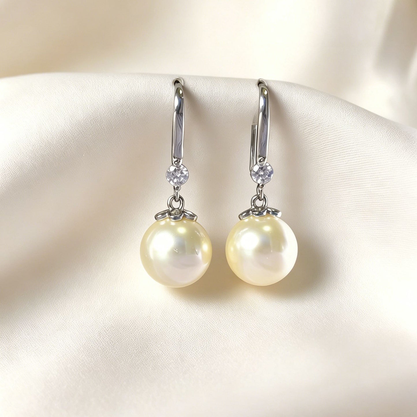 Sterling Sier White Gold Plated Light Luxury Stud Earrings