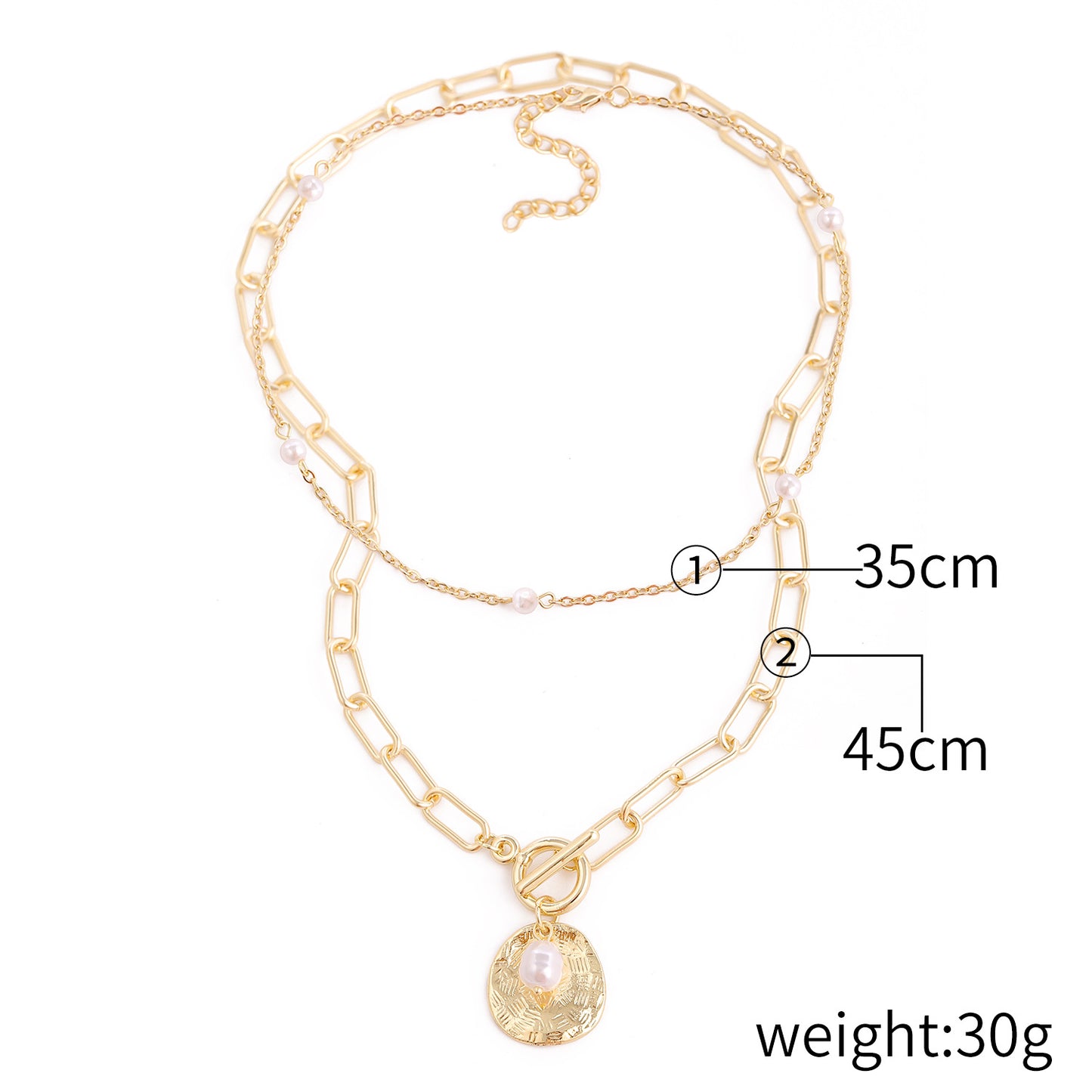 Irregular Pearl Shaped Retro Baroque Ornament Necklaces