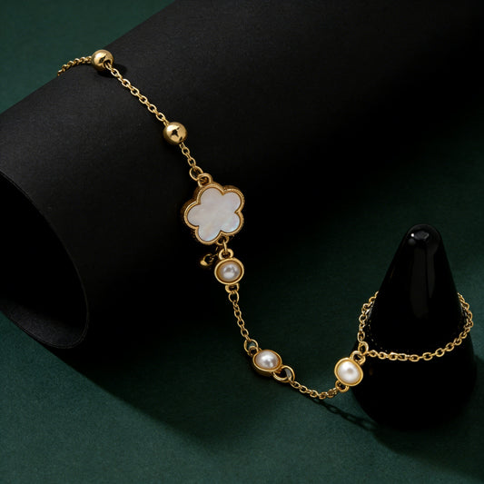 Trend Lucky Parthenocissus Grass Simple Elegant Bracelet