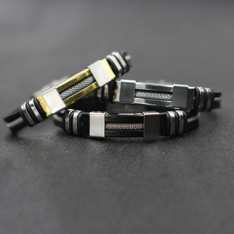 Men's Stainless Steel Trendy Stylish Simple Bracelets