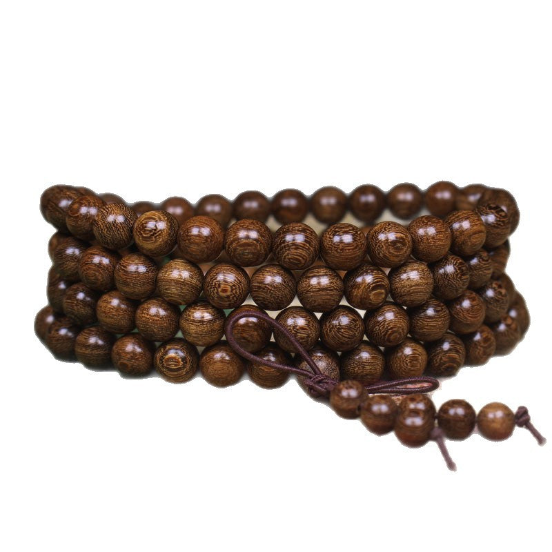 Women's & Men's Gold Sandalwood Solid Wood Beads Gift Bracelets