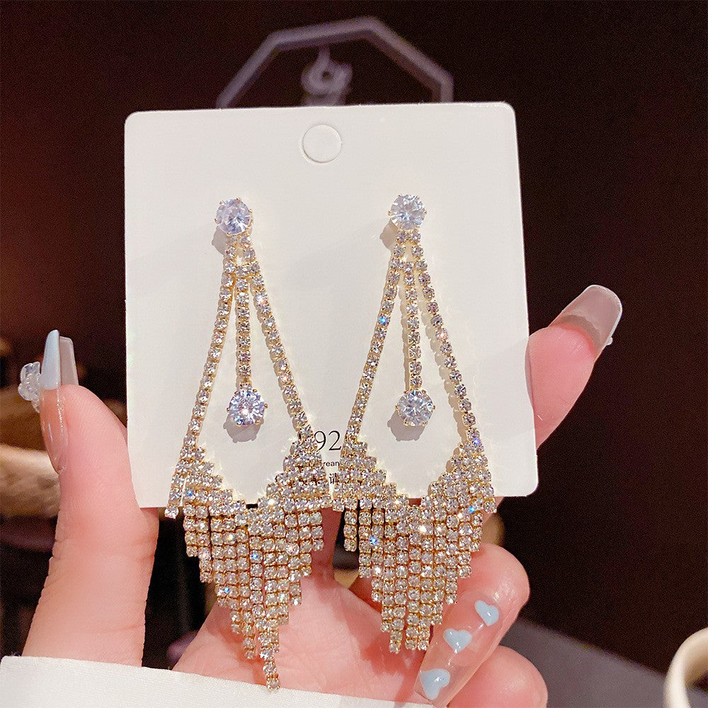 Needle Korean Style Light Luxury Exaggerated Geometric Earrings
