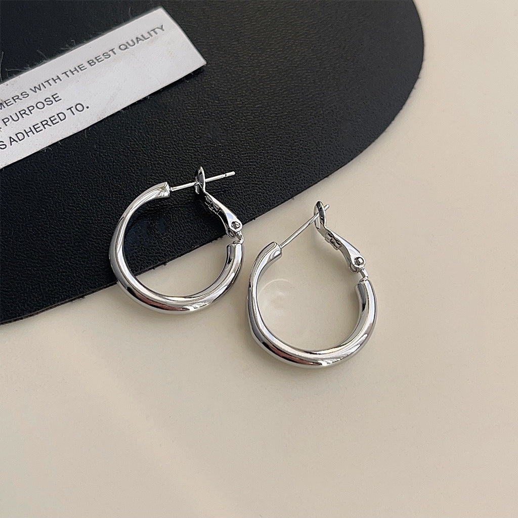 Women's High-grade Metal Simple For Light Luxury Minority Minimalist Style Earrings