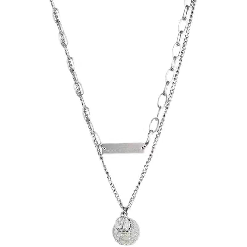 Titanium Steel Design Sense Versatile Personality Hip Hop Niche Clavicle Necklaces