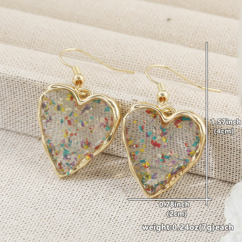 Unique Morning Moon Copper Geometric Source Earrings