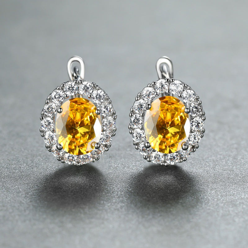 Women's White Diamond For Small Personality Simple Stud Earrings