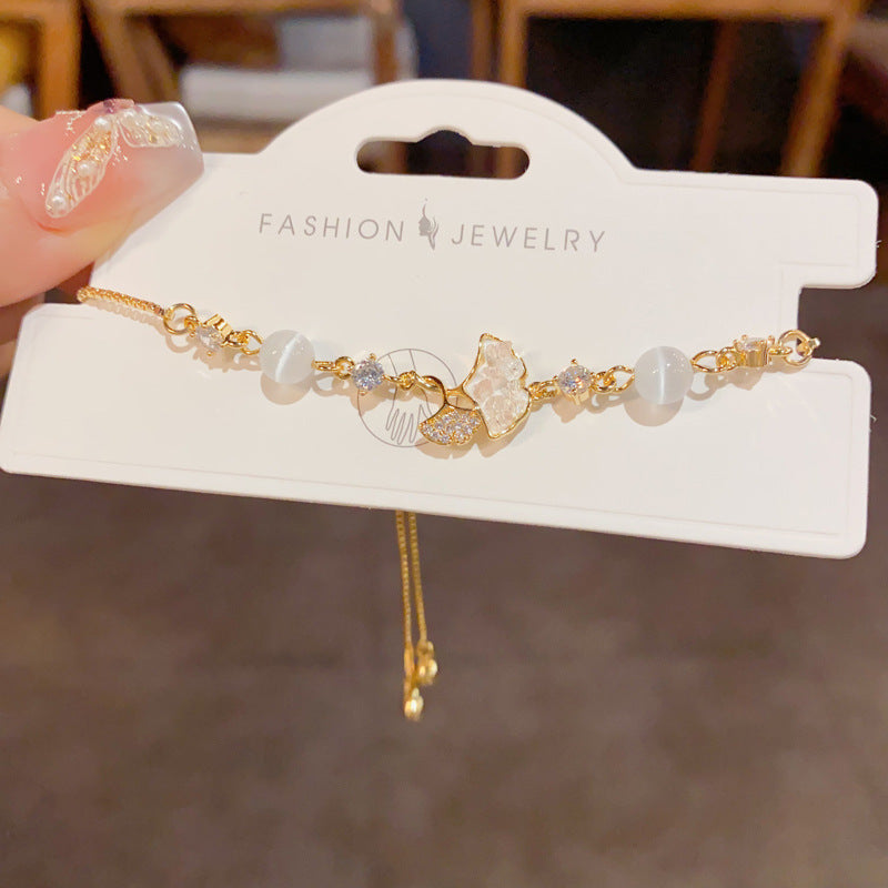 Women's Minority Fashion Unique Personality Trendy Zircon Light Bracelet
