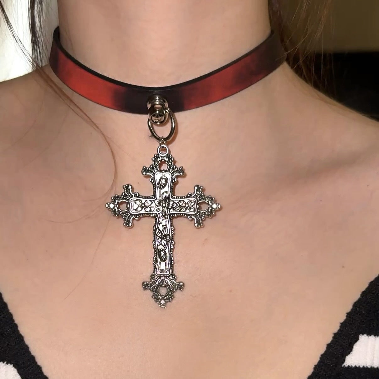Paw Hot Soft Leather Trendy Cool High-grade Collar