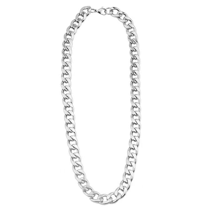 Stainless Steel Cuban Link Chain Simple Couple Street Necklace