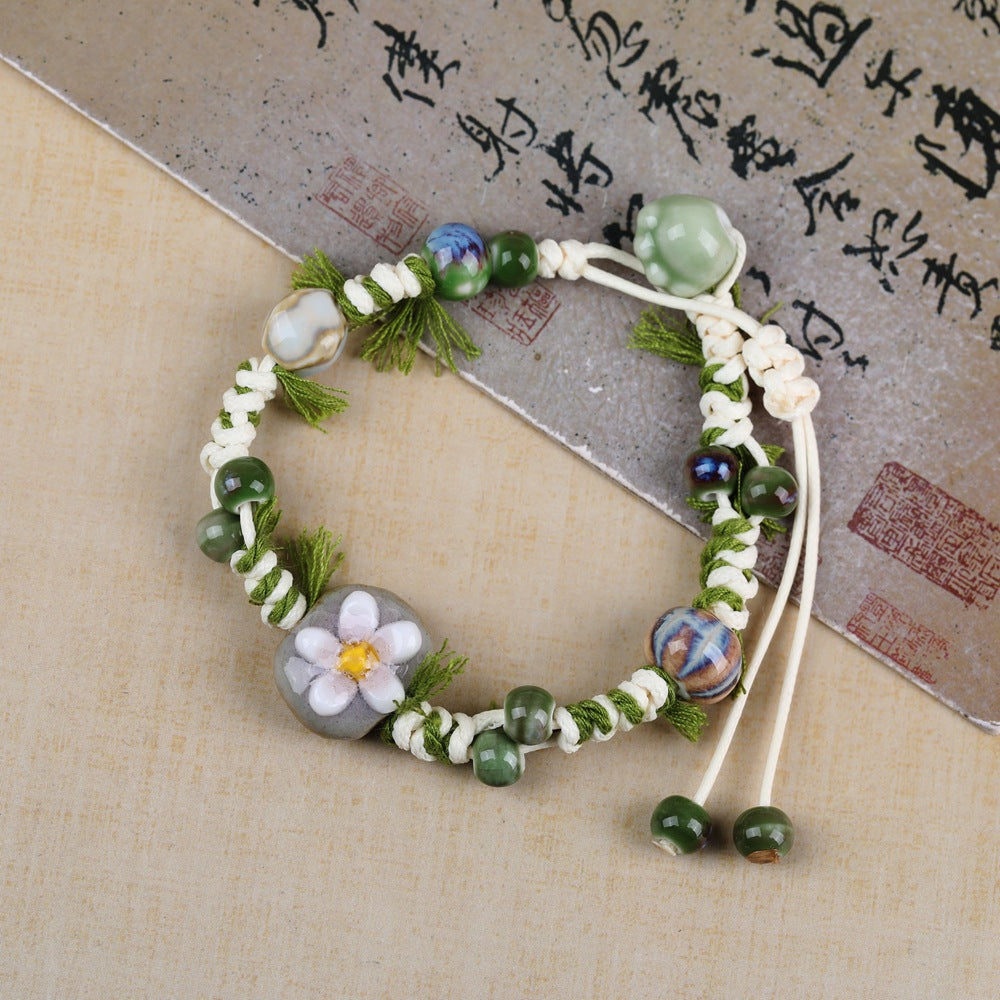 Style Literary Couple High-grade Fresh Cross Stall Bracelet