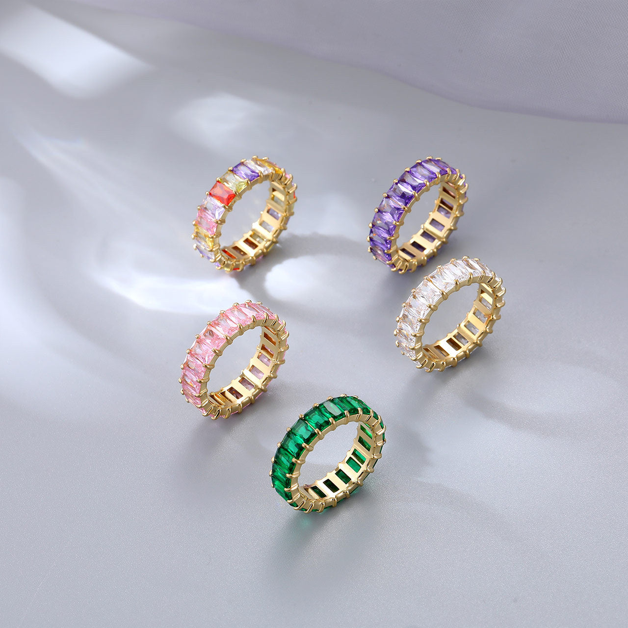 Women's Luxury Niche Elegant Unique Exquisite Colorful Rings