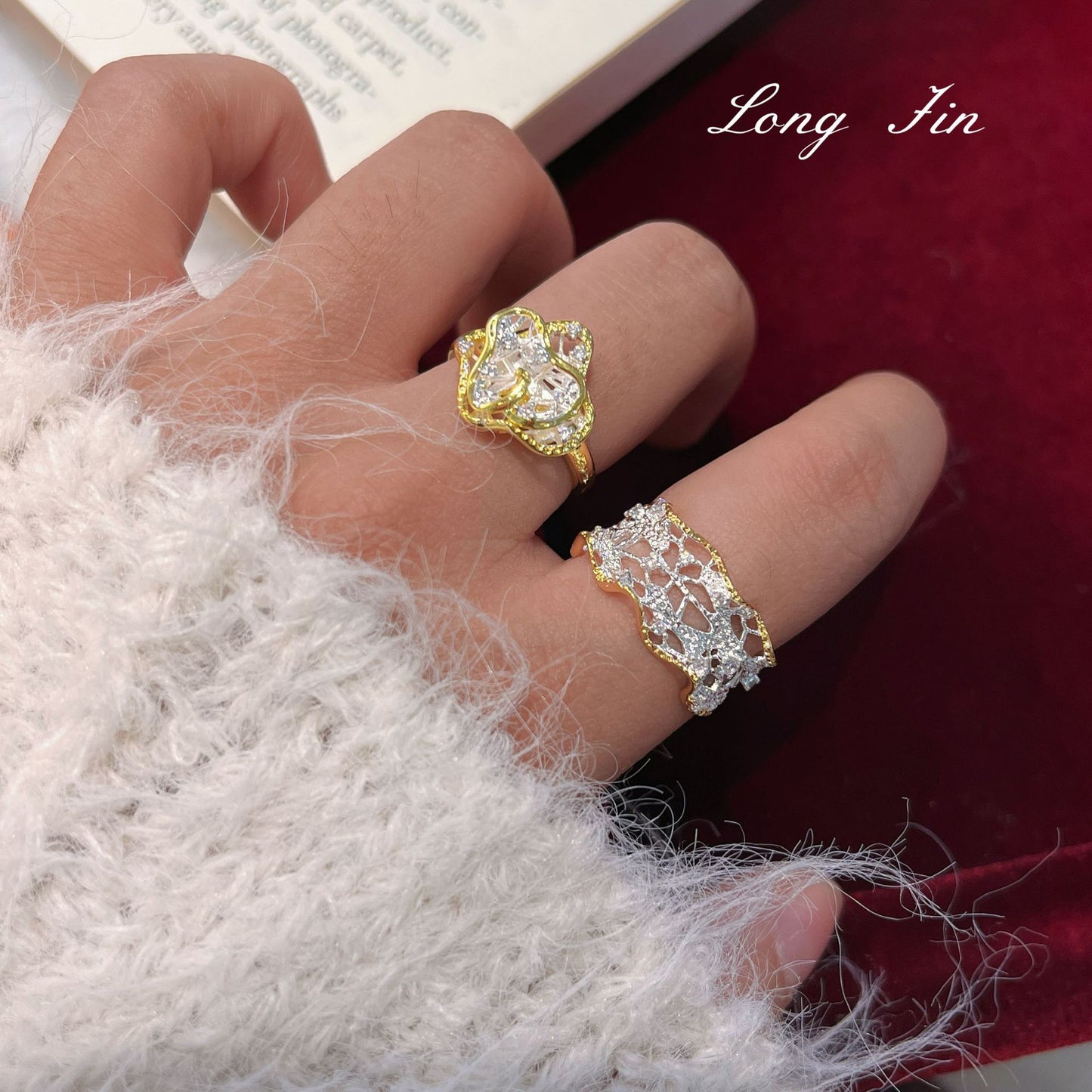 Lace Series Skirt Flower Elegant High Jewelry Set