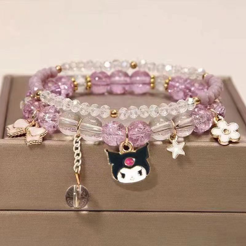 Women's Pearl Korean Super Cute Cartoon Beaded Bracelets