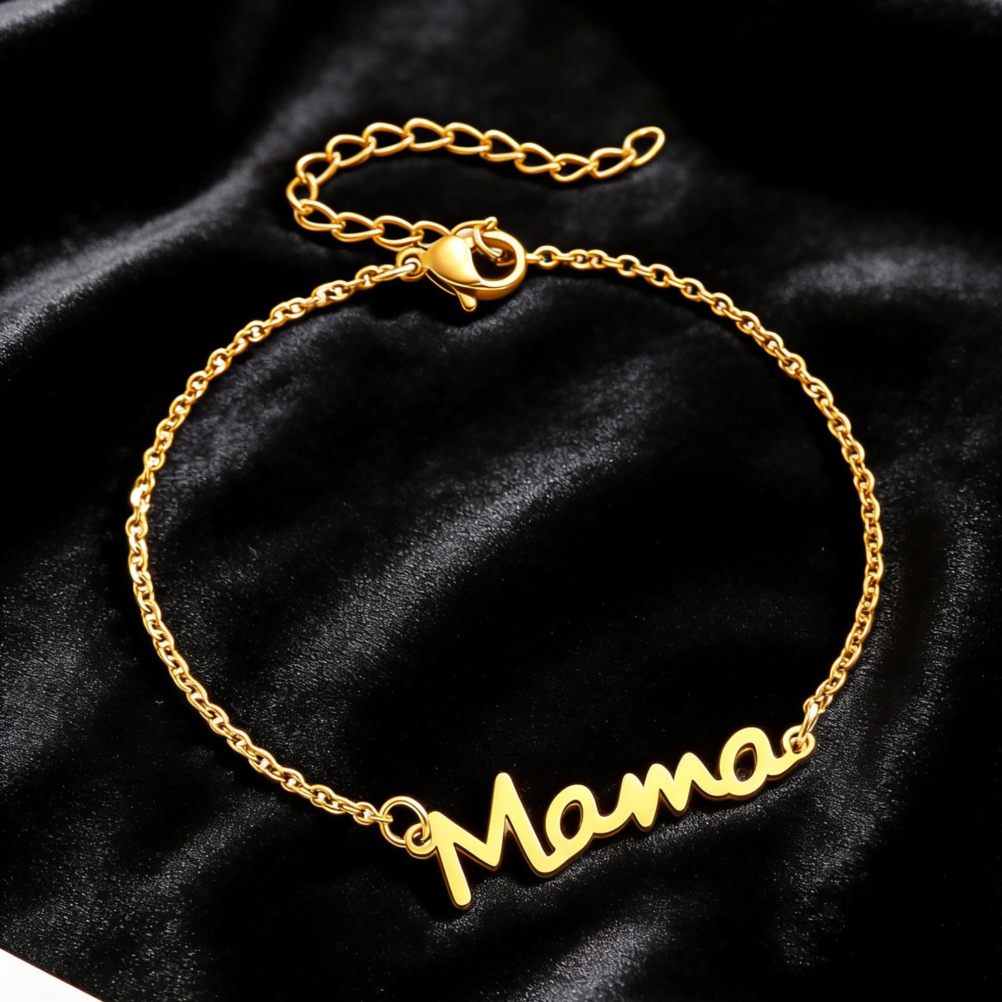 Steel English Letter Mother's Day Gift Simple High Bracelets