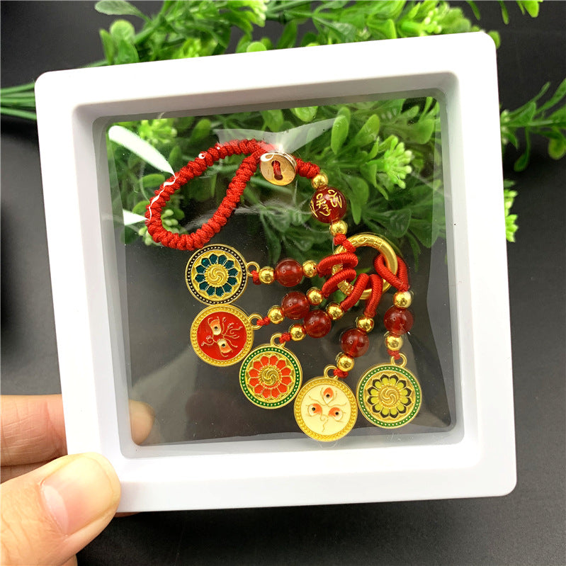 Copper Couple National Fashion Enamel Dripping Oil Hanging Ornaments