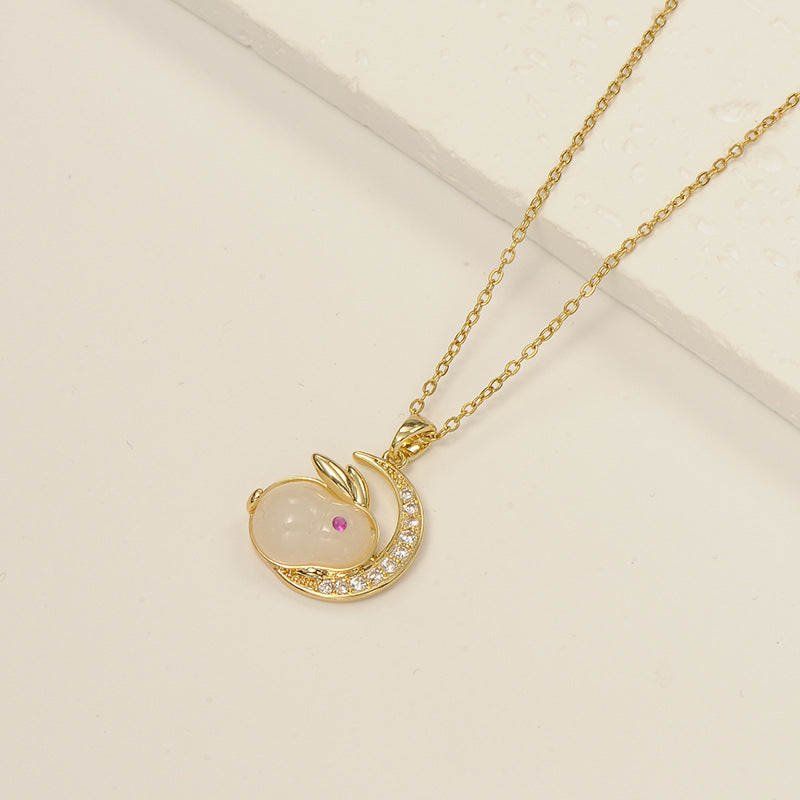 Korean Fairy Temperamental Simple Love Pearl Clavicle Necklace
