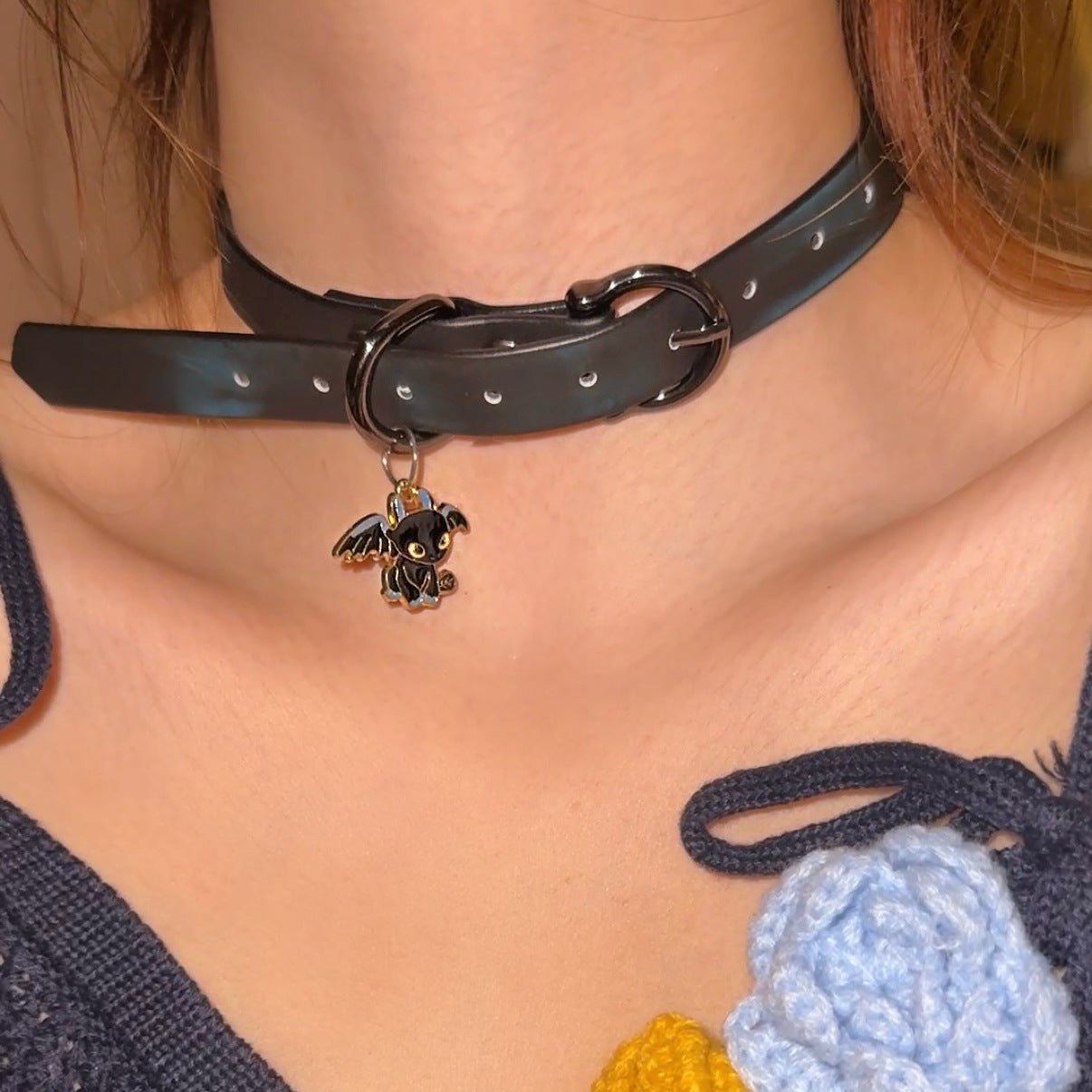 Women's Warm Color Changing Leather Hot Senior Clavicle Collar