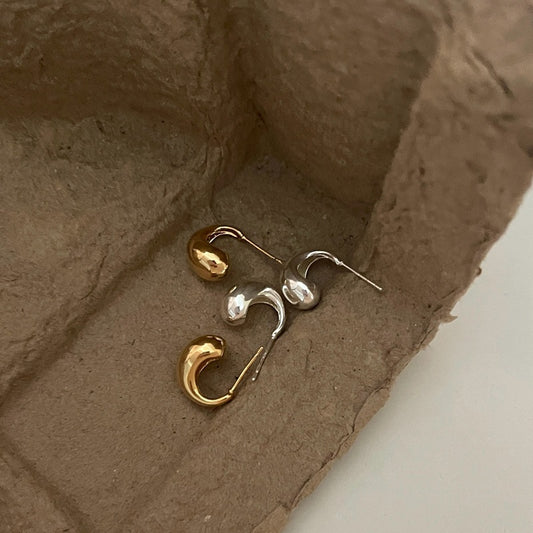 Wild Niche High-grade Light Luxury Sier Needle Earrings