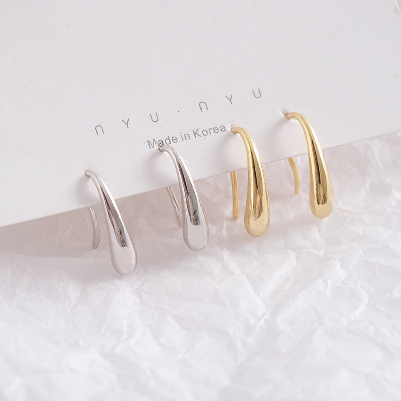 High Sense French Style Temperament Fresh Retro Ear Hook Super Earrings