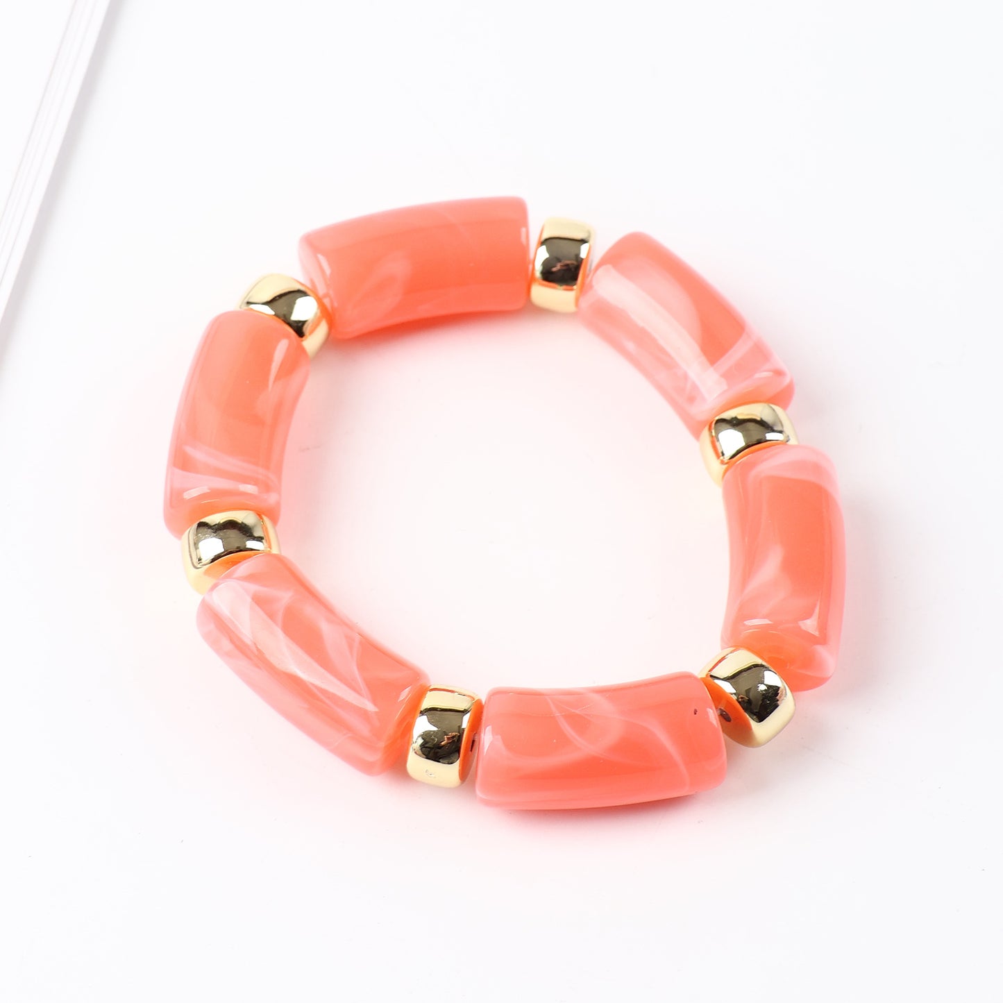 Acrylic Handmade Exaggerated Color Matching Design Bracelet