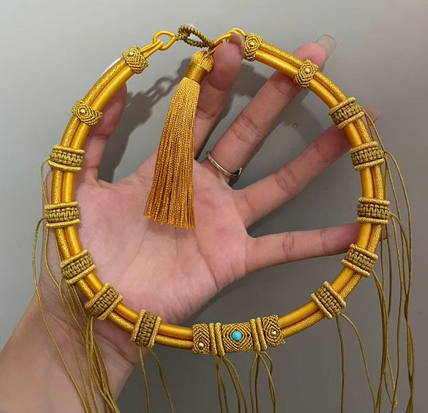 Double Tube Design Longevity Lock Gift Hand-woven Collar