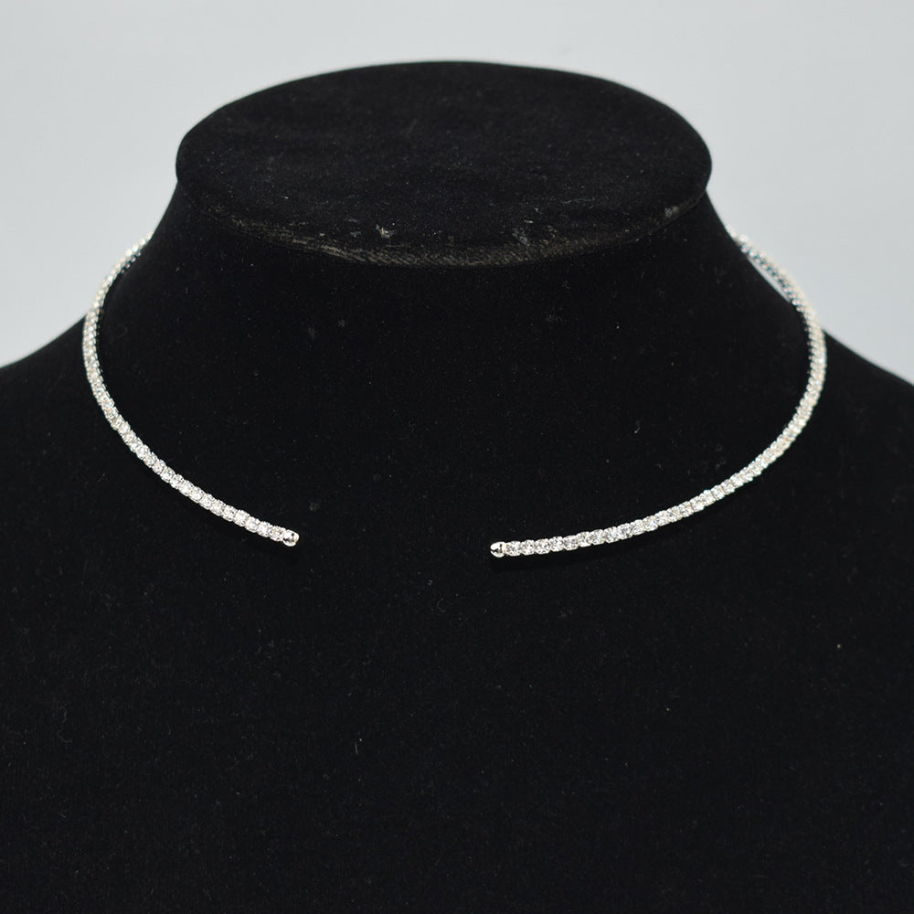 Fashion Single-layer Rhinestone Bride Wedding Dress Collar
