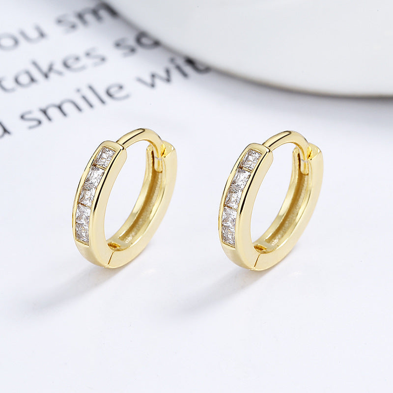 Women's Rhinestone Summer Fashion Minimalist Style Graceful Earrings