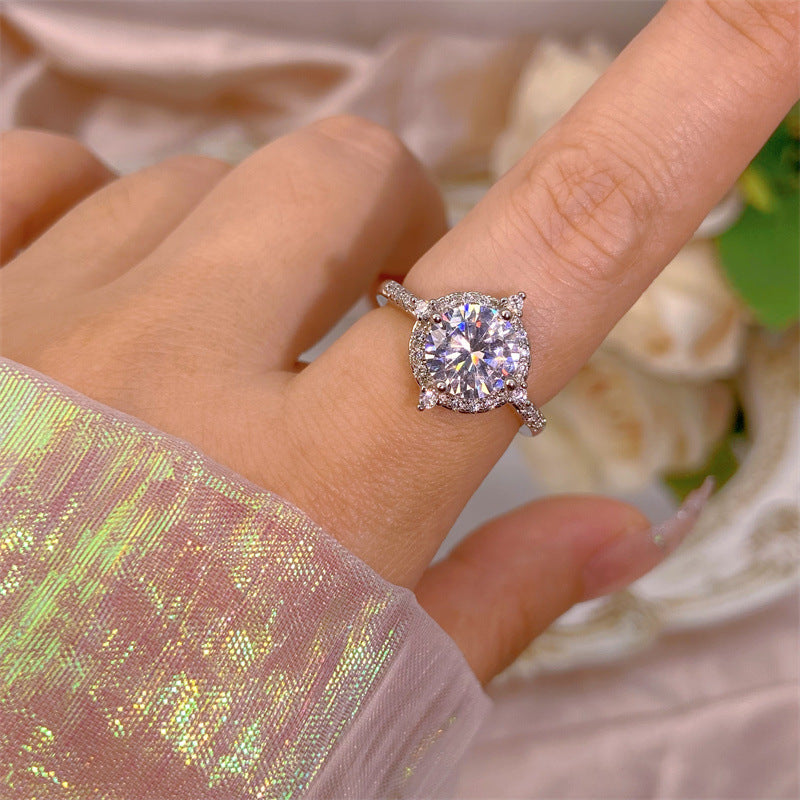 Yuan High-quality Zircon High-grade Color Retaining Open Rings